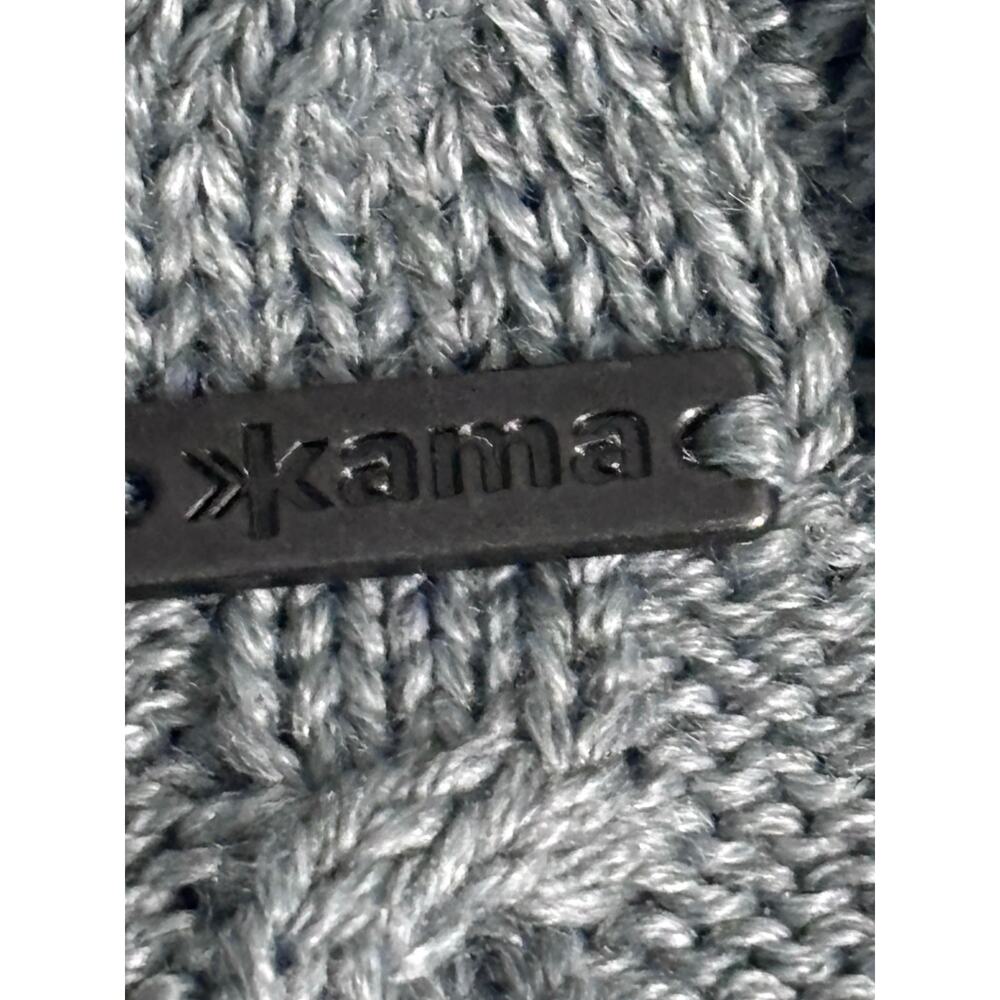 Kama Beanie Bobble Gray NWT - Old Head Golf Links Ireland Logo Fine Merino Wool - Picture 3 of 5